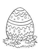 coloriage gros oeufs de paques